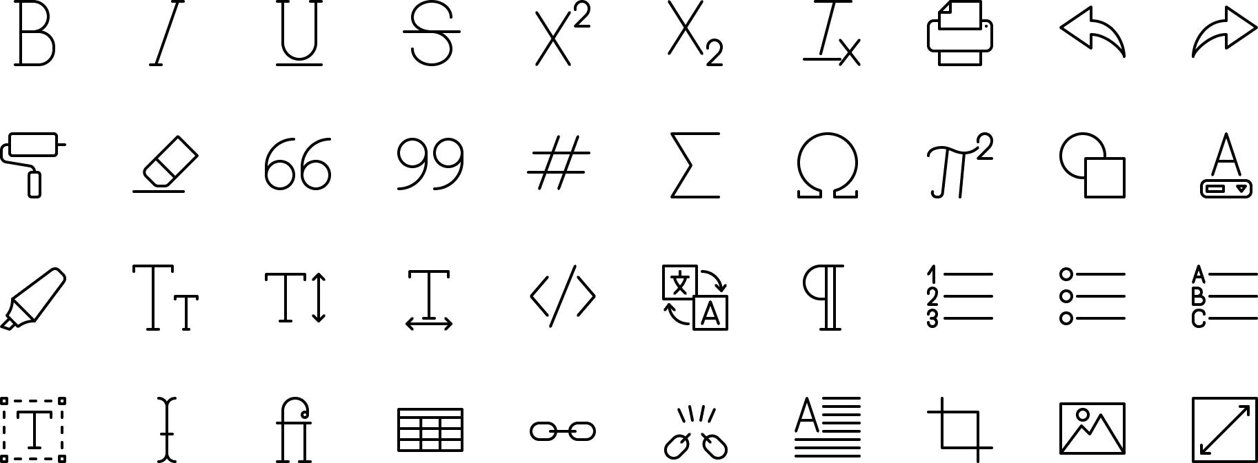 1824x672 Hd Icon Text Editor