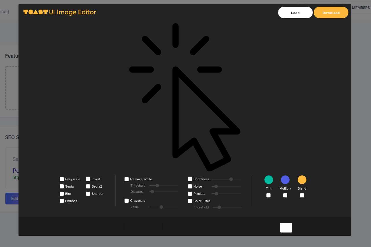 1281x852 Icon Not Showing In Toast Ui Vue Image Editor