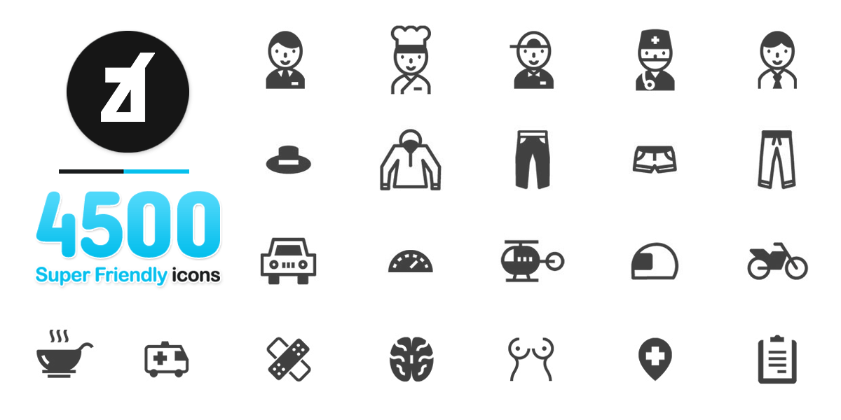 1200x600 Line, Round, Fill Thinline Icons Pack