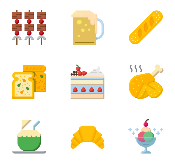 600x564 Drinks Icon Packs