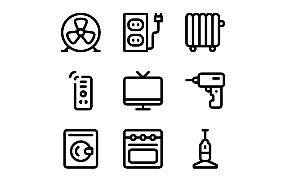 920x585 Appliances Icon Packs Collection