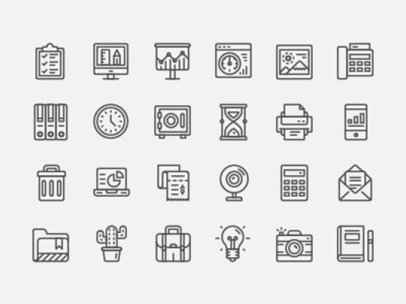 800x600 Office Icon Set