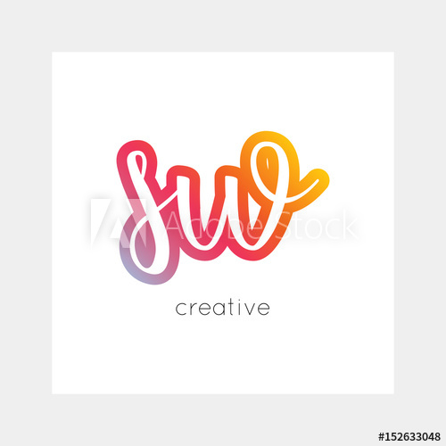500x500 Sw Logo, Vector Useful As Branding, App Icon, Alphabet