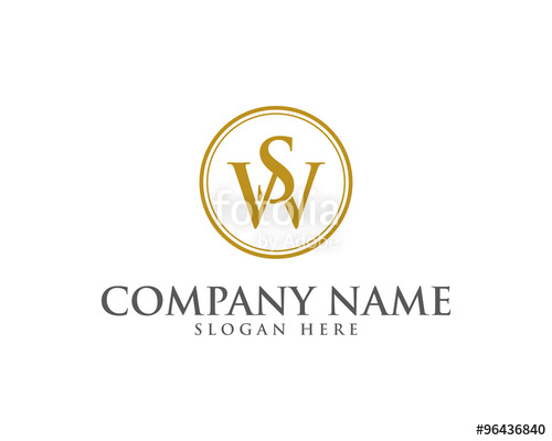 500x400 Ws Sw Letter Logo Icon Stock Image And Royalty Free Vector