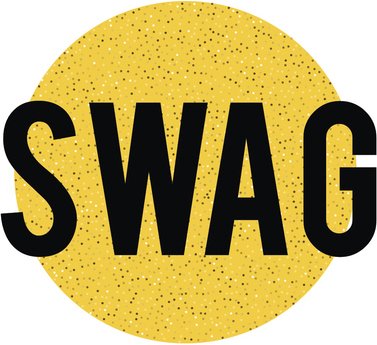 377x345 Pretty Golden Calligraphy Art Cartoon Logo Icon Vinyl