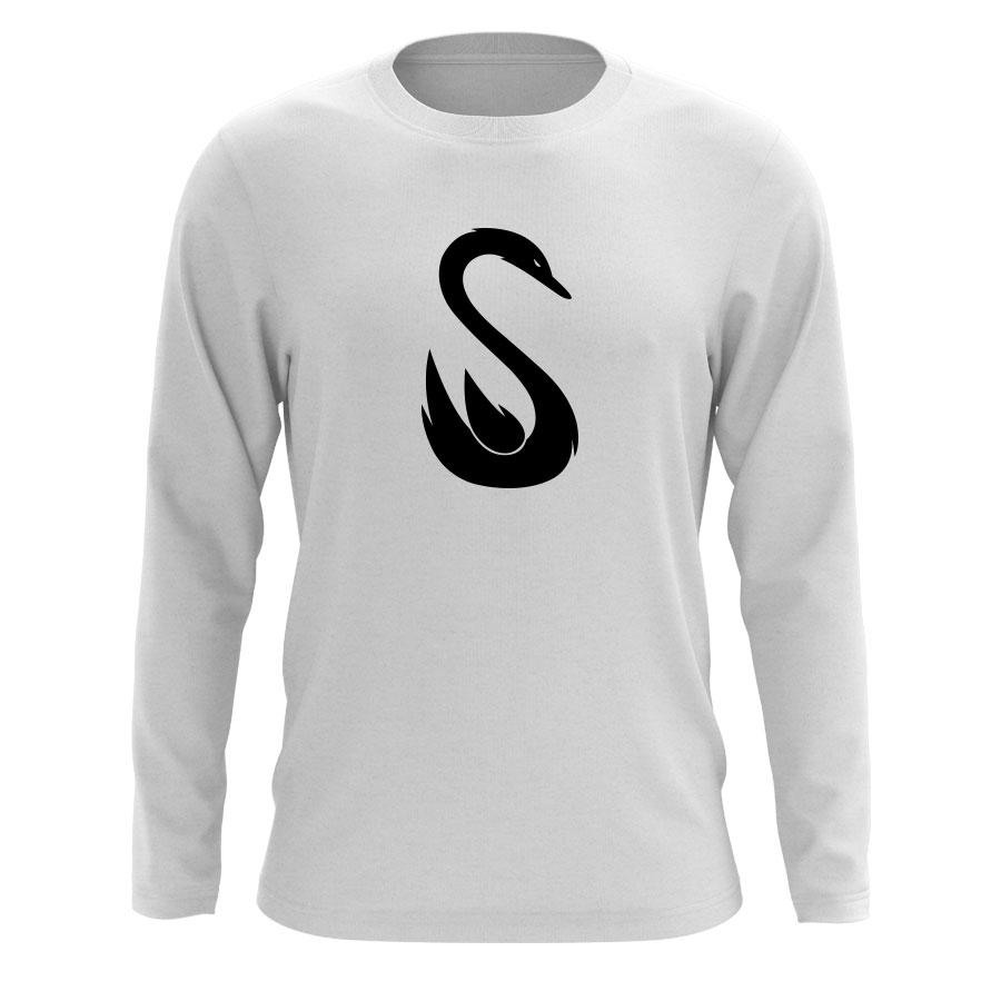 Swan Icon Long Sleeve Tee 900x900 Swan Icon Long Sleeve Tee