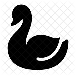 Swan Icon Of Glyph Style 256x256 Swan Icon Of Glyph Style