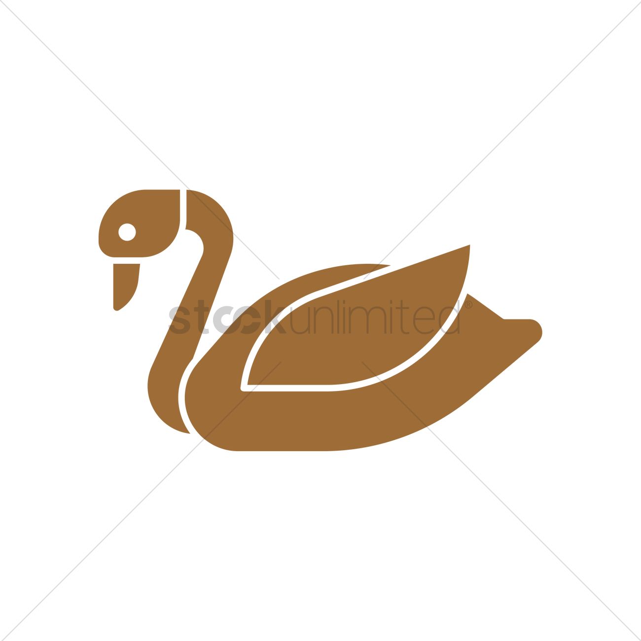 Swan Icon Vector Image 1300x1300 Swan Icon Vector Image