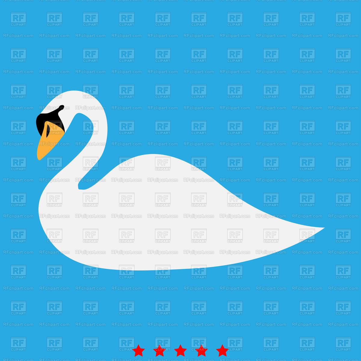 Swan Icon Simple Style Vector Image Of Plants And Animals 1200x1200 Swan Icon Simple Style Vector Image Of Plants And Animals