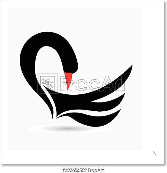 Free Art Print Of Black Swan Logo Black Swan Icon Vector Design 561x581 Free Art Print Of Black Swan Logo Black Swan Icon Vector Design
