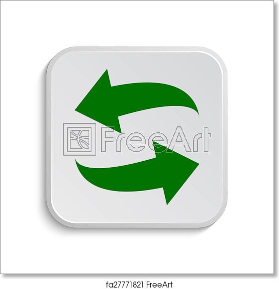 561x581 Free Art Print Of Swap Icon Swap Icon Internet Button On White