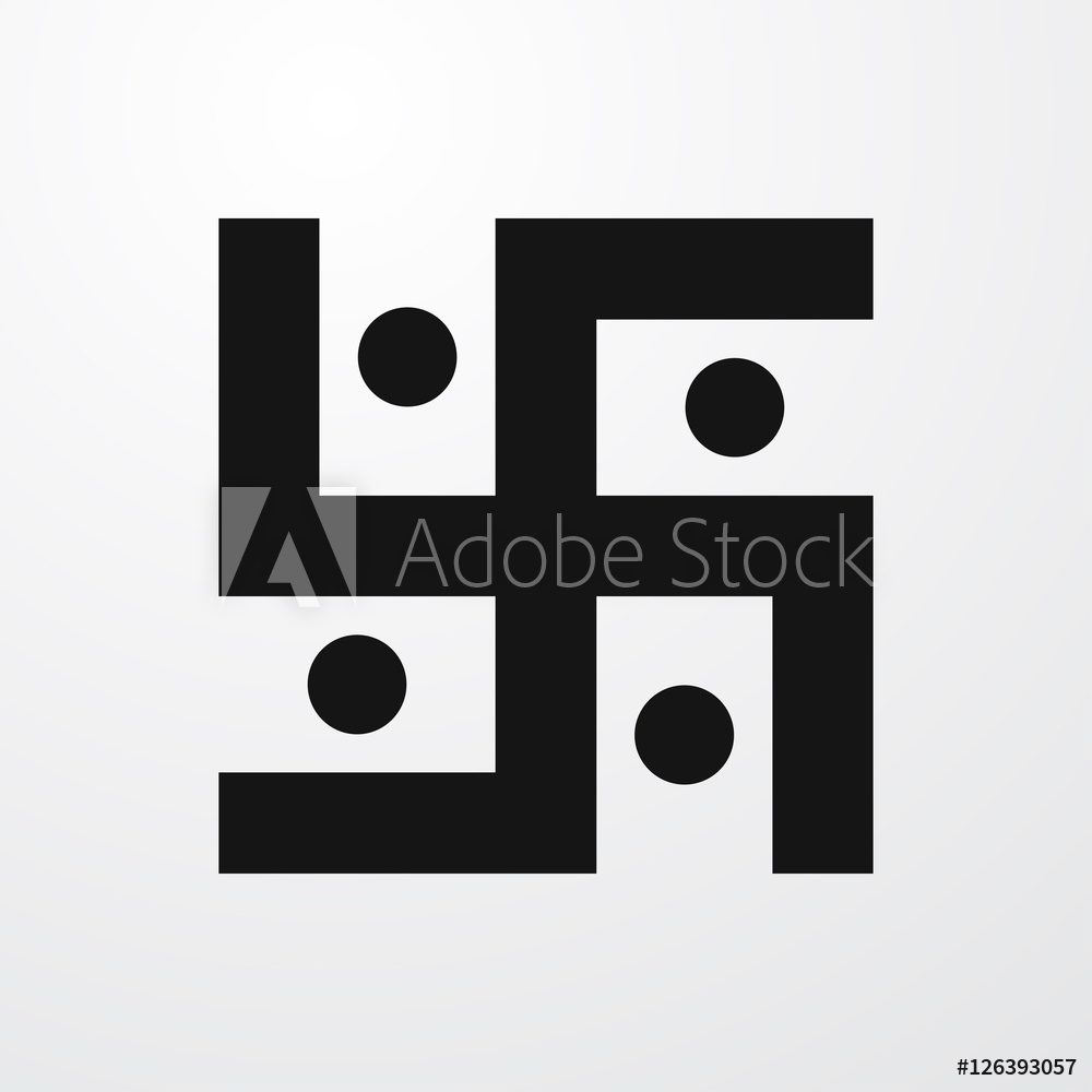 1000x1000 Photo Art Print Swastika Icon Illustration Europosters
