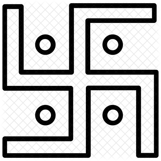 512x512 Swastika Icon Of Line Style