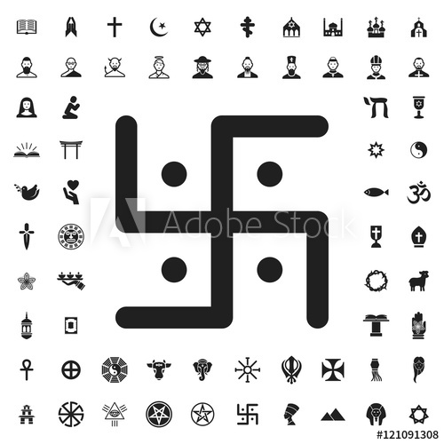 500x500 Swastika Icon Illustration