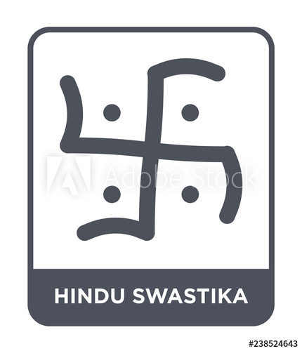 430x500 Hindu Swastika Icon Vector
