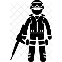 256x256 Swat Icon Of Glyph Style