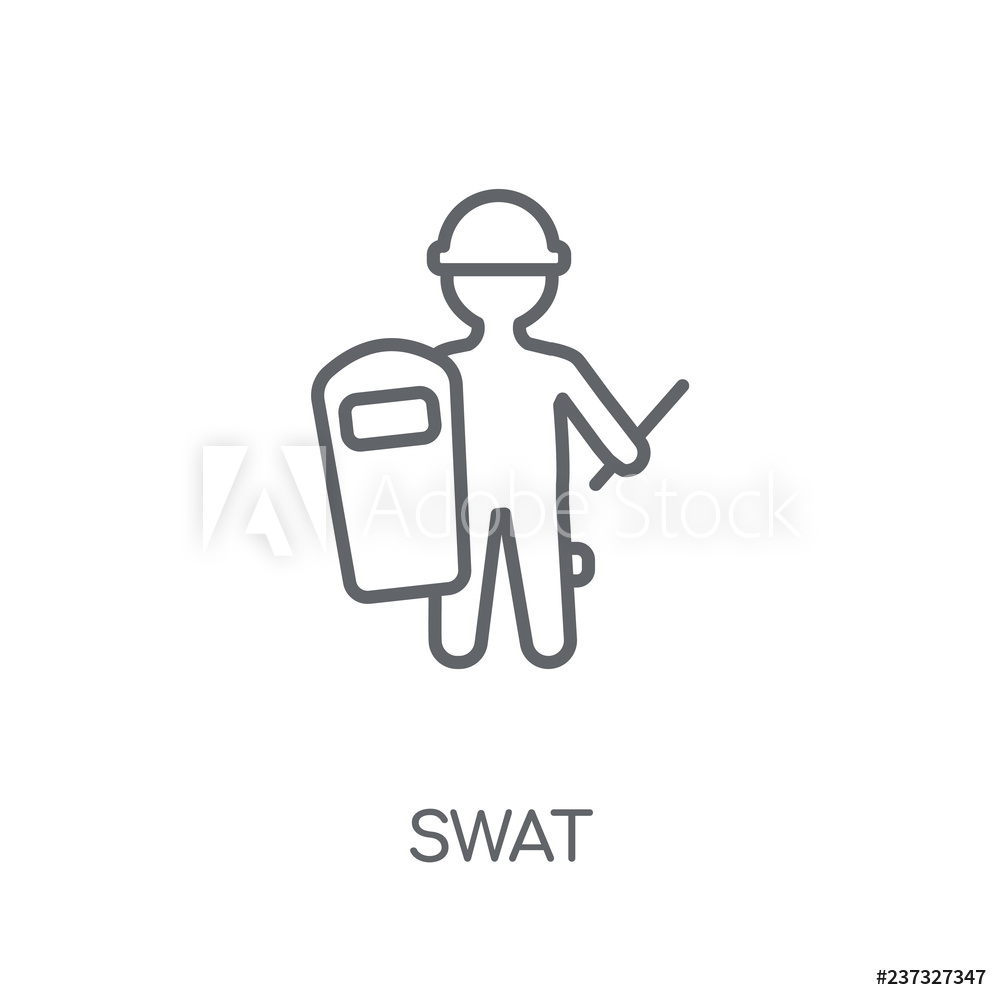1000x1000 Photo Art Print Swat Linear Icon Europosters