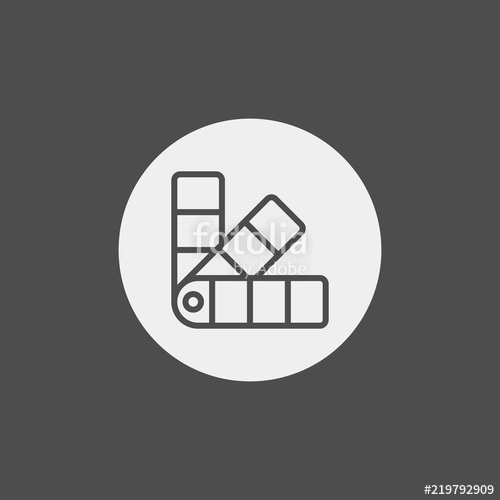 500x500 Palette Flat Vector Icon Tone Flat Vector Icon Color Swatch Flat