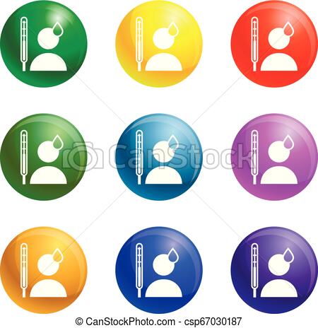 450x464 Man Sweat Icons Set Vector Man Sweat Icons Vector Color Set