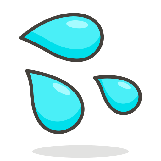512x512 Sweat, Droplets Icon Free Of Free Vector Emoji