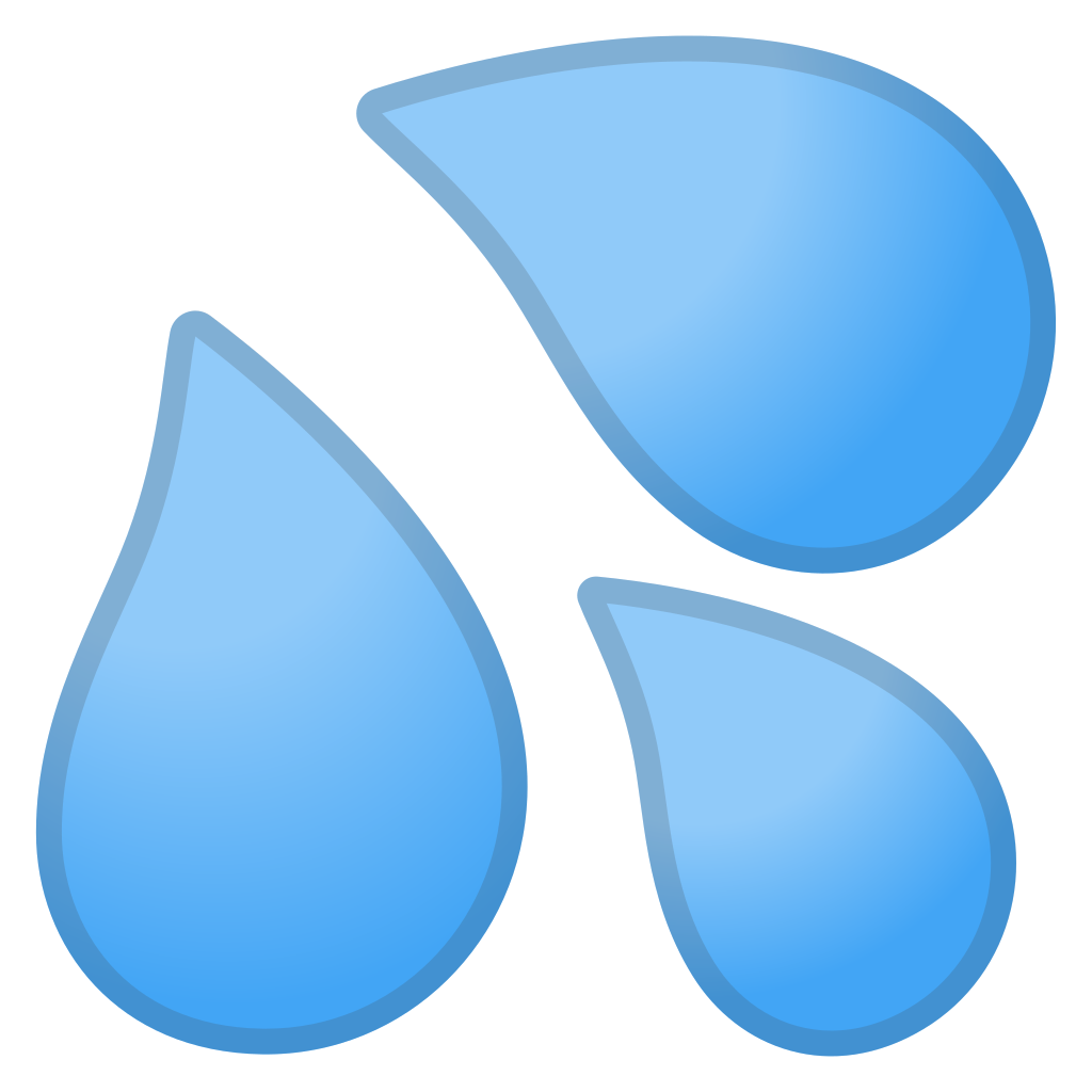 1024x1024 Sweat Droplets Icon Noto Emoji Clothing Objects Iconset Google