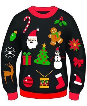 290x350 Ugly Christmas Icon Adult Sweater