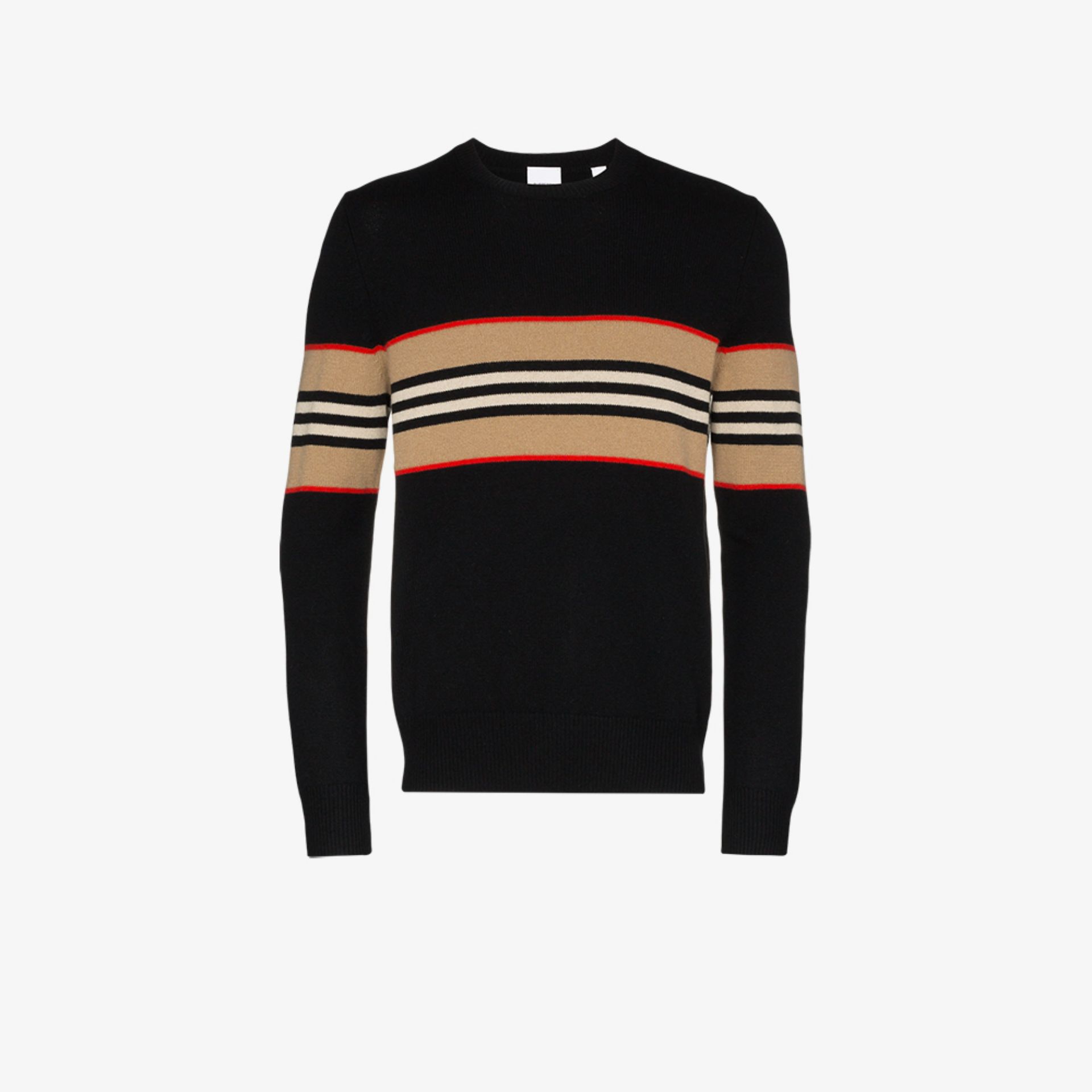 1920x1920 Burberry Icon Stripe Cashmere Sweater Browns