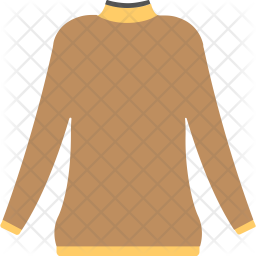 256x256 Turtleneck Sweatshirt Icon Of Flat Style