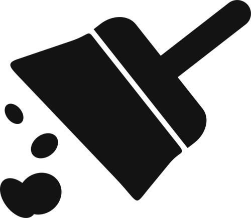 500x436 Sweep Icon Vector Drawing