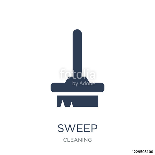 500x500 Sweep Icon Trendy Flat Vector Sweep Icon On White Background