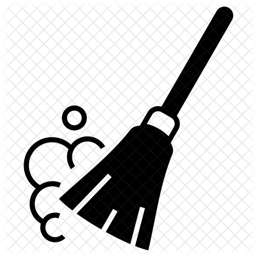 512x512 Broom Icon Of Glyph Style