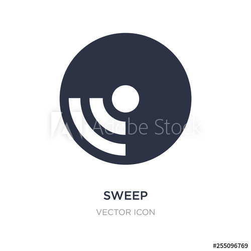 500x500 Sweep Icon On White Background Simple Element Illustration