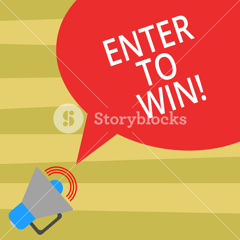 1000x1000 Text Sign Showing Enter To Win Conceptual Photo Sweepstakes