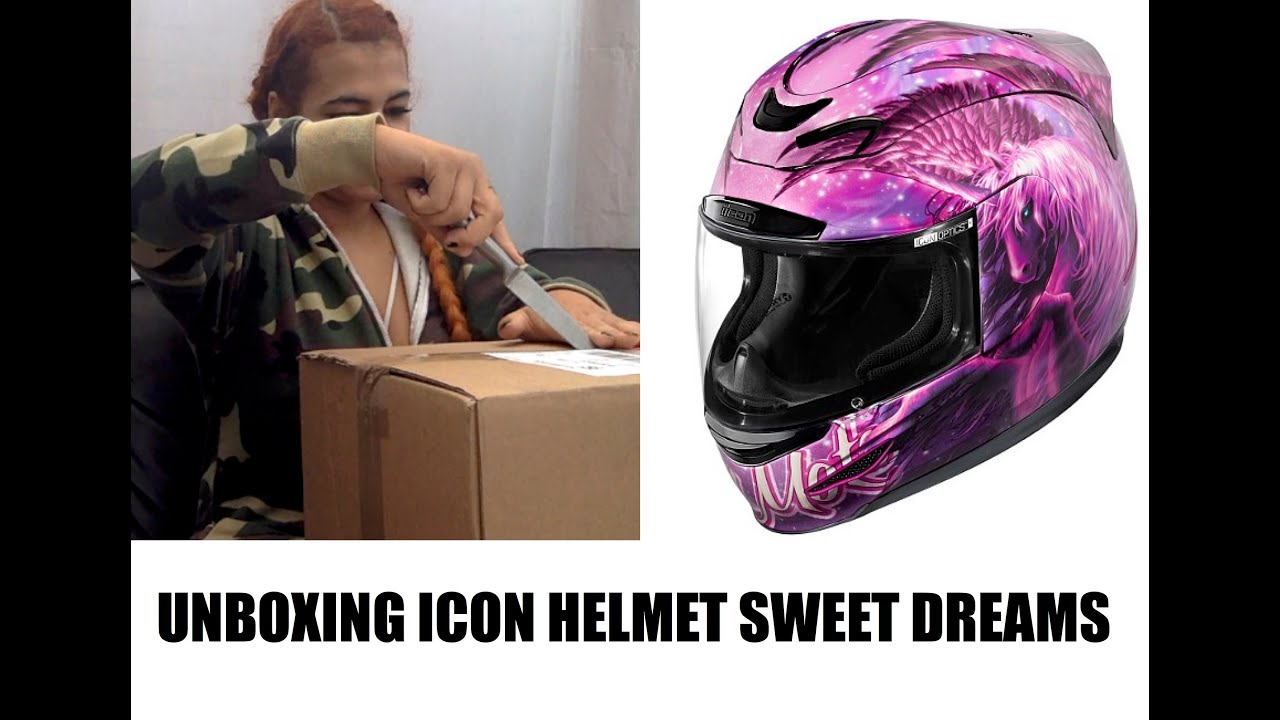 1280x720 Unboxing Icon Sweet Dreams Unicorn Helmet