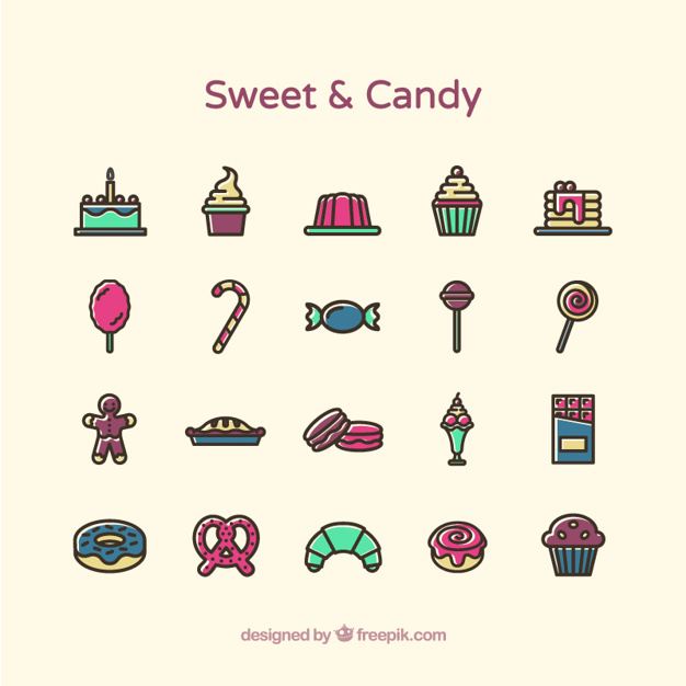 626x626 Sweet And Candy Icons Vector Free Download
