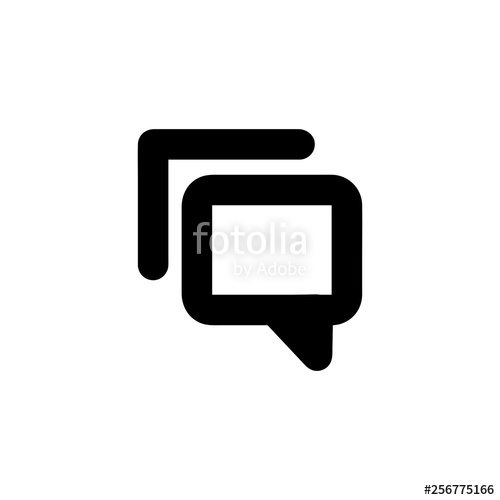 500x500 Chat Icon Vector Isolated On Background Trendy Sweet Symbol