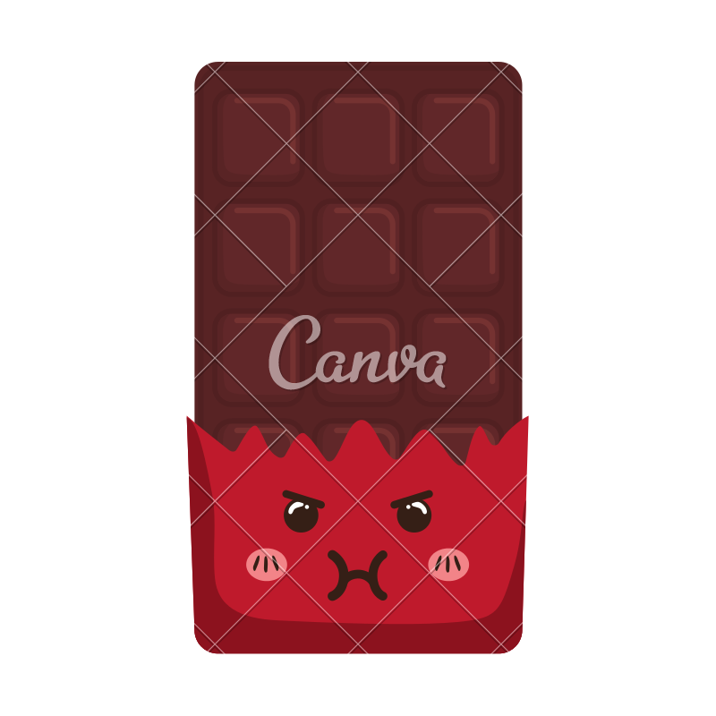 800x800 Chocolate Cute Dessert Cute Sweet Icon Vector Graphic