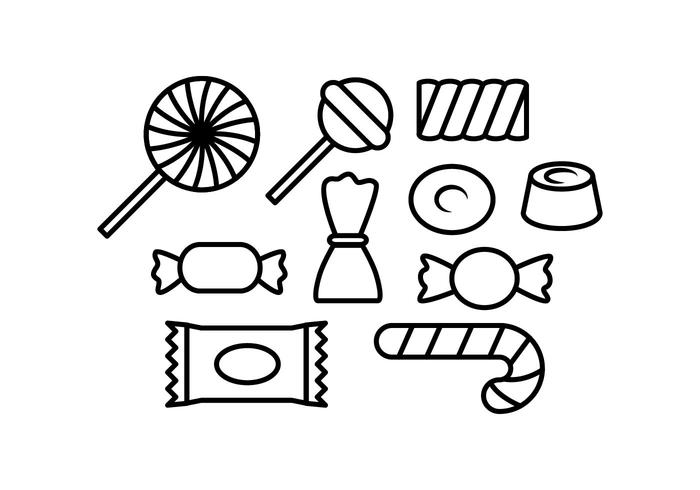700x490 Free Sweet Candy Line Icon Vector