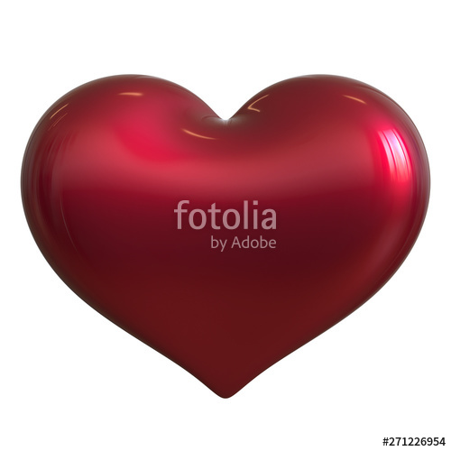 500x500 Red Heart Shape I Love You Symbol Classic Sweetheart Icon Stock