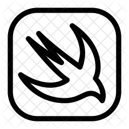 256x256 Swift Icon Of Line Style