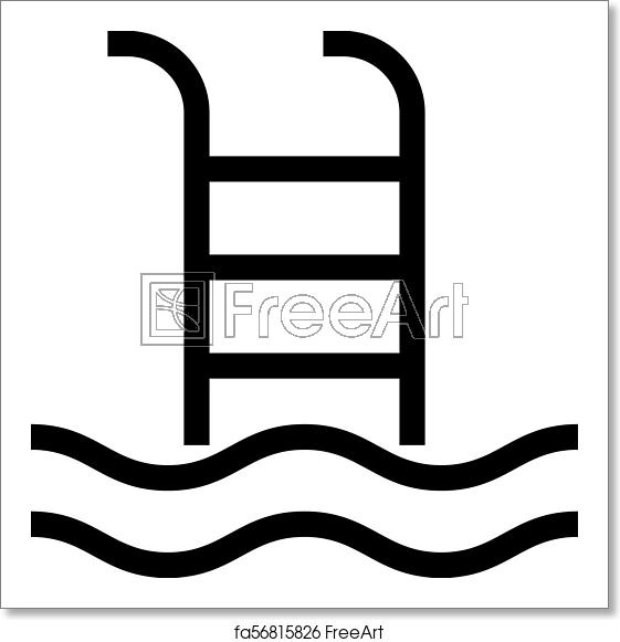 561x581 Free Art Print Of Swimming Pool Icon Freeart