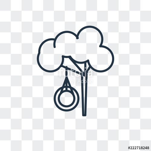 500x500 Swing Icon Isolated On Transparent Background Modern And Editable