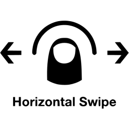 Black Horizontal Swipe Icon 256x256 Black Horizontal Swipe Icon