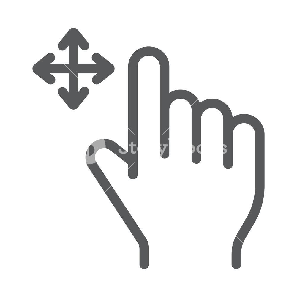 Free Drag Line Icon, Gesture And Hand, Swipe Sign, Vector Graphics 1000x1000 Free Drag Line Icon, Gesture And Hand, Swipe Sign, Vector Graphics