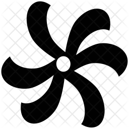 256x256 Swirl Icon Of Glyph Style