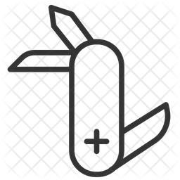 256x256 Swiss Army Knife Icon Of Line Style