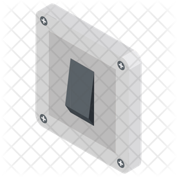 256x256 Switch Button Icon Of Isometric Style