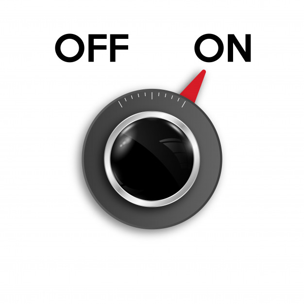626x626 Icon On And Off Toggle Switch Button Vector Premium Download