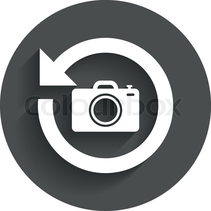 800x800 Front Photo Camera Sign Icon Digital Stock Vector Colourbox