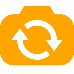 256x256 Free Orange Switch Camera Icon